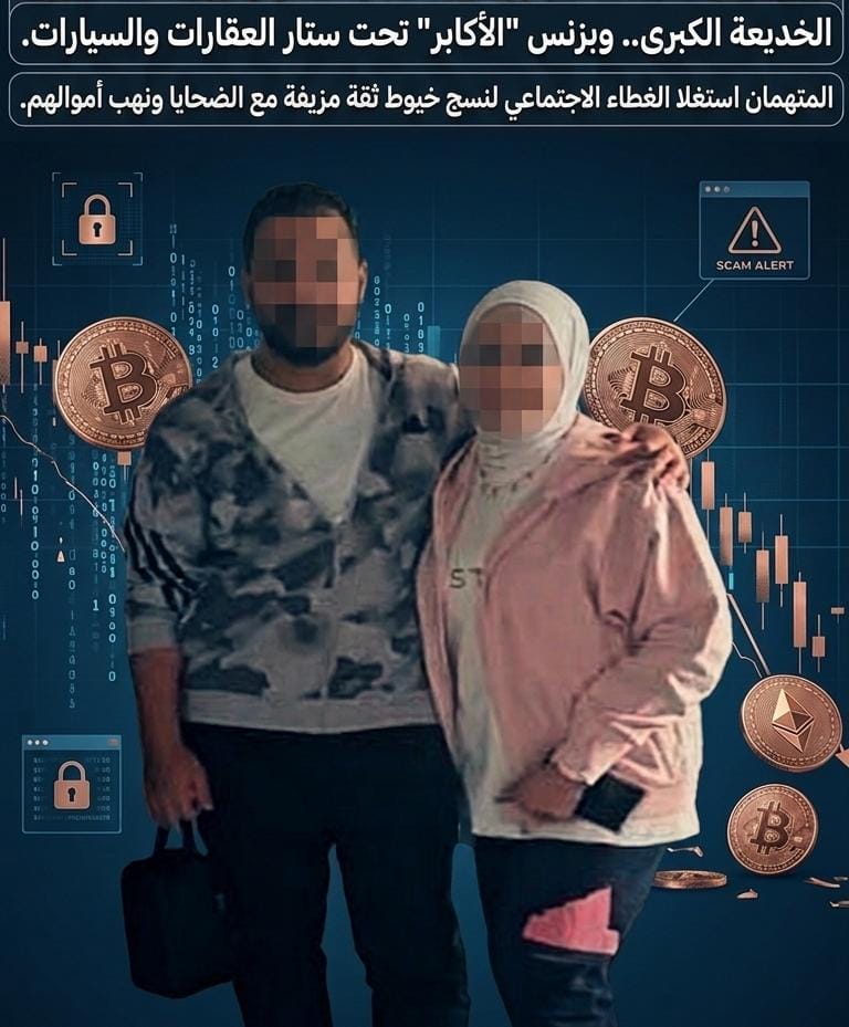 فضيحة الموسم تهز مصر.. متهمة وشريكها يبتلعان ربع مليار جنيه من دماء الغلابة.. والداخلية تقتص للضحايا!**